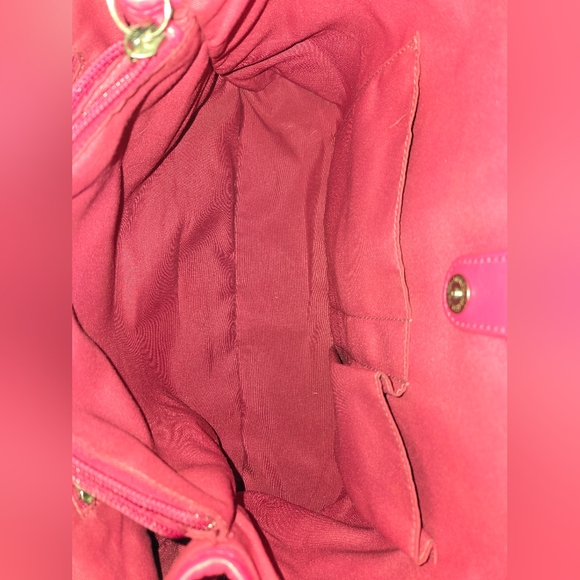 Coach Pink Perforated Leather Tote - Picture 11 of 16